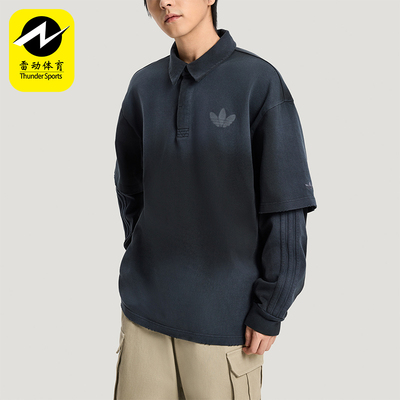 Adidas/阿迪达斯正品三叶草男士休闲假两件运动宽松POLO衫KR5053