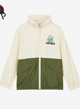 Skechers/斯凯奇正品秋冬儿童运动休闲针织连帽外套 L222B040