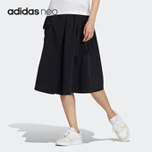 Adidas SKIRT2女士梭织运动半身裙HN2330 UTIL 阿迪达斯正品