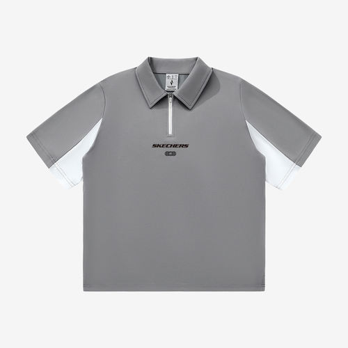 Skechers斯凯奇正品跑步系列男女透气运动POLO衫L225W257-00Q9