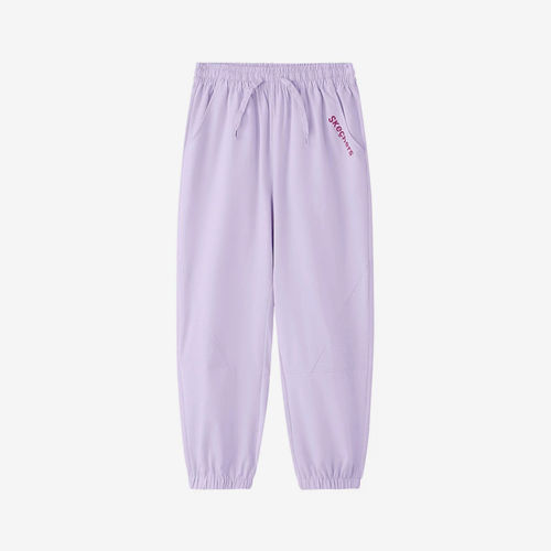 Skechers斯凯奇正品儿童宽松松紧腰束脚系带长裤P226K019-00EW
