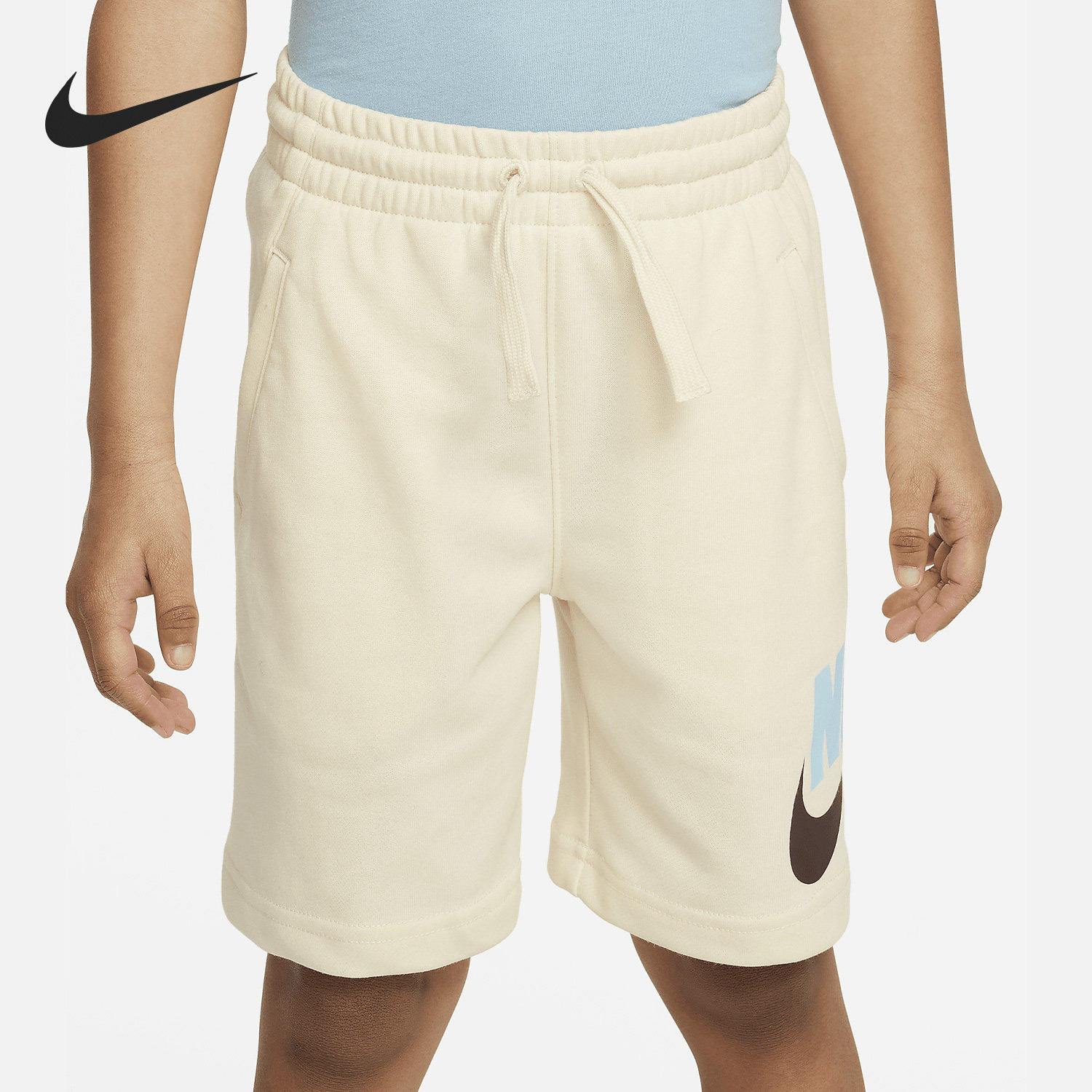 Nike/耐克正品当季新款法式毛圈小童运动短裤DB6990-113
