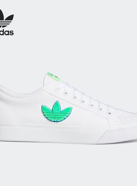 Adidas/阿迪达斯正品三叶草 NIZZA TREFOIL男女休闲帆布鞋FX8354