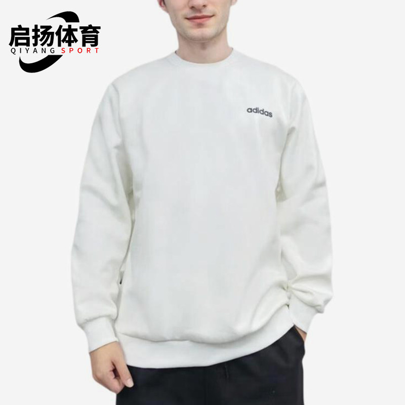 Adidas/阿迪达斯正品M BB CREW男士运动加绒亲肤卫衣套头衫JX9400