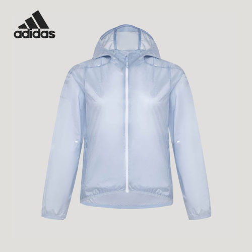 Adidas/阿迪达斯官方正品春秋女士拒水修身连帽夹克外套KY5050