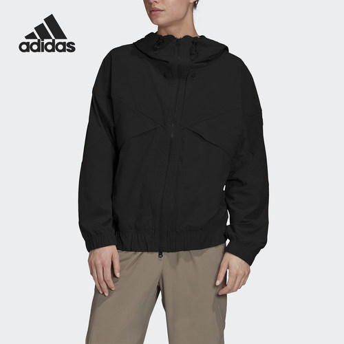 Adidas/阿迪达斯官方正品SMC联名女士宽松休闲连帽运动外套GC9202
