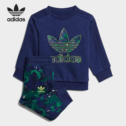 阿迪达斯婴幼童印花运动套装