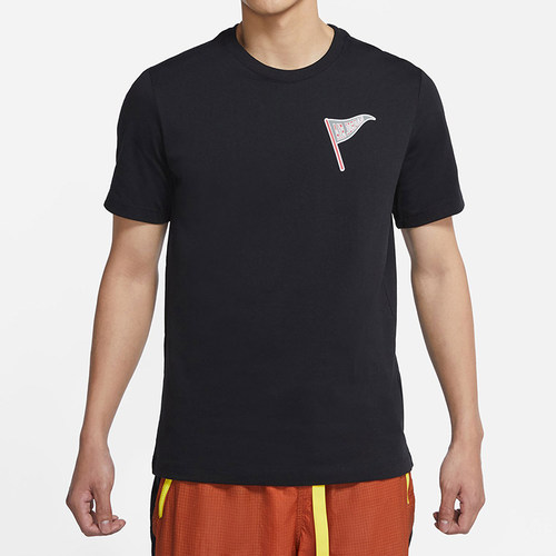 Nike/耐克正品JORDAN新款男黑色亲肤合身经典短袖T恤DQ6075-010