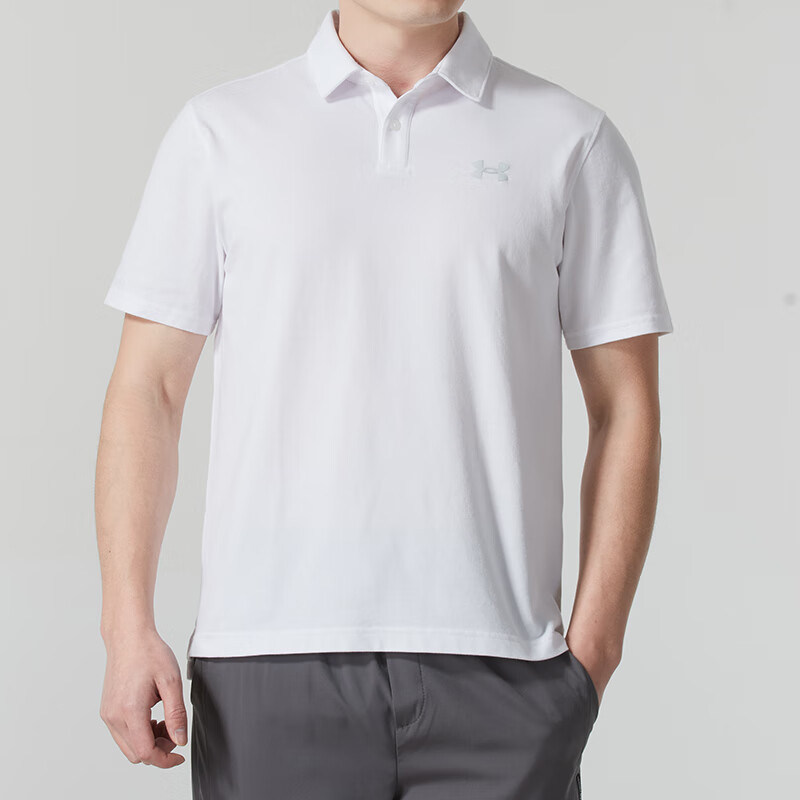 UA/安德玛正品2025新款男子高尔夫运动训练短袖POLO衫1387341-100,运动服/休闲服装,运动POLO衫,淘宝优惠券,粉丝福利购,淘宝优惠卷