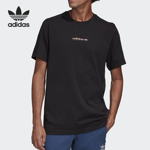 T恤 Adidas 3男子运动短袖 三叶草TEE GK5904 阿迪达斯官方正品