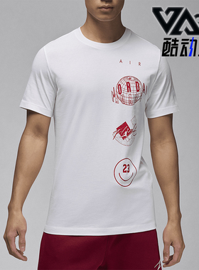 Nike/耐克正品新款JORDAN男士圆领时尚印花短袖T恤FN6028-100