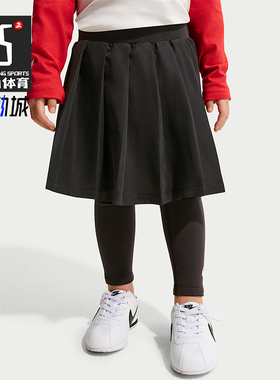 Nike/耐克正品2025冬季款婴童耐穿运动紧身休闲连裤裙IU5443-010
