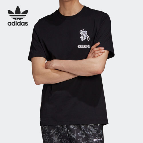 Adidas/阿迪达斯正品 三叶草 GOOFY TEE 男子运动短袖T恤 GD6024