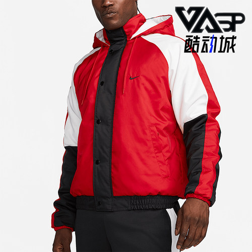 Nike/耐克正品秋冬新款男士拼接保暖篮球训练棉服DQ6199-657