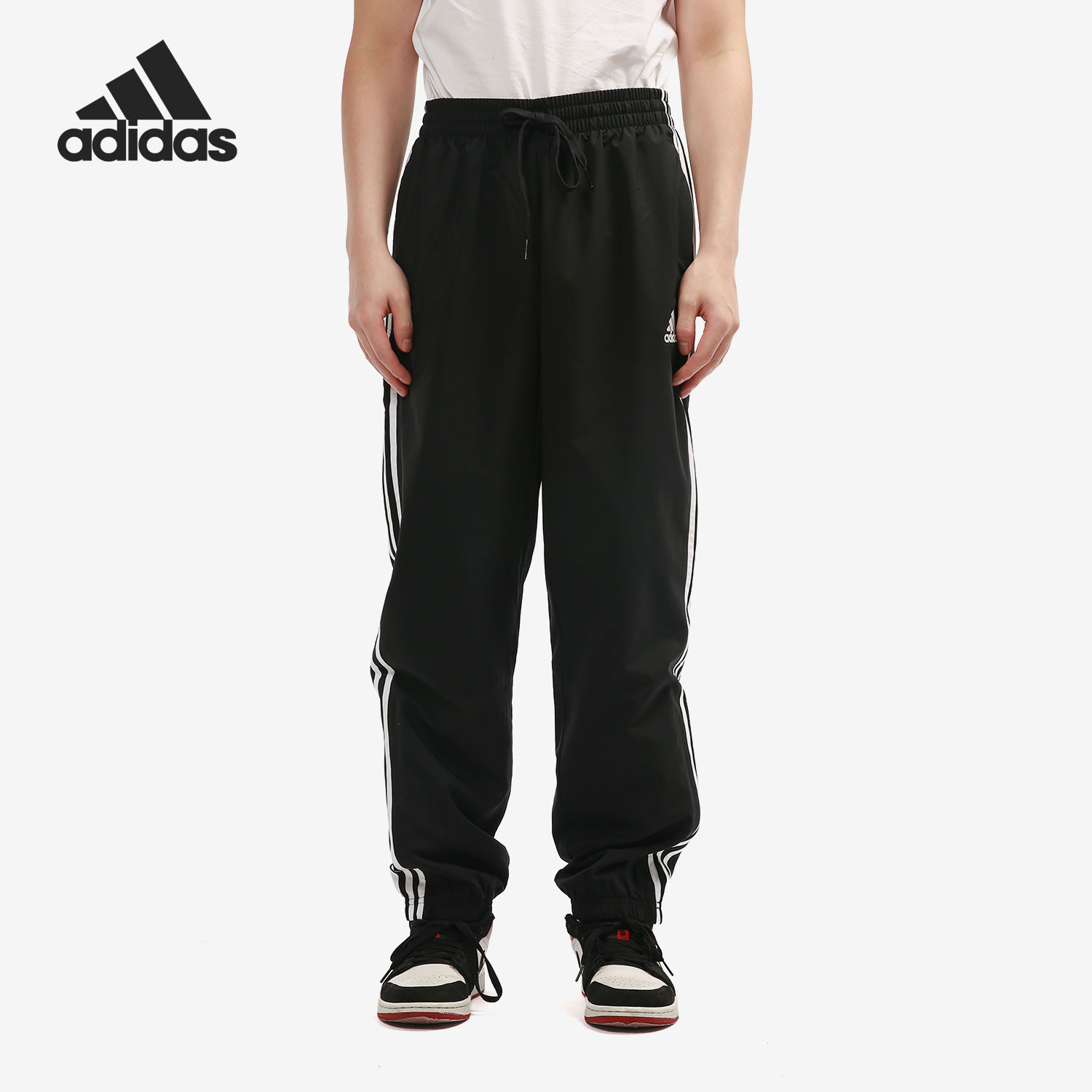 阿迪达斯男子透气休闲长裤