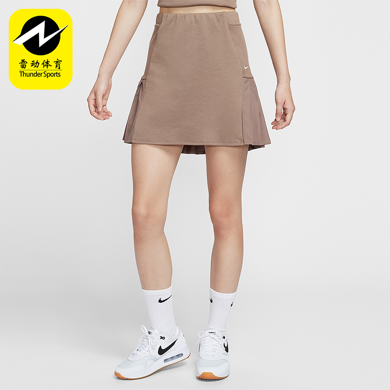 Nike/耐克正品2025女士耐穿运动高尔夫透气梭织半身裙IF8532-214