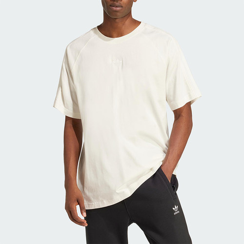 Adidas/阿迪达斯正品三叶草男士圆领针织耐穿简约透气短袖JD3278