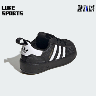 JR3755 三叶草婴童休闲易穿脱贝壳头运动鞋 Adidas 阿迪达斯正品