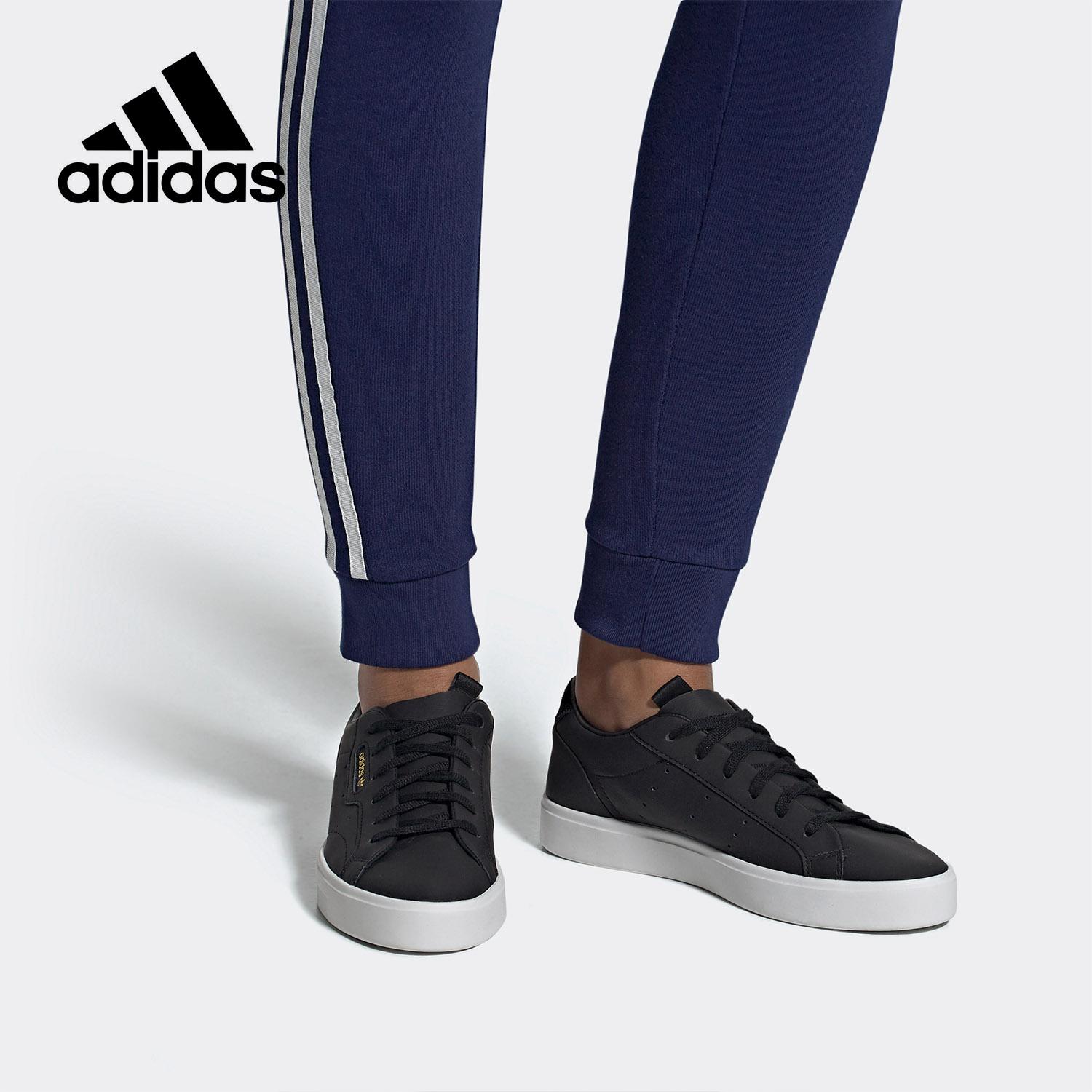 Adidas/阿迪达斯正品  三叶草 adidas SLEEK W 女子休闲鞋 CG6193