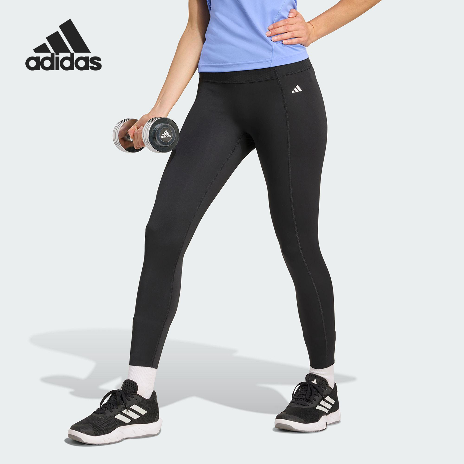 Adidas/阿迪达斯官方正品OPT POWER女士训练收腹塑形长裤KB7432