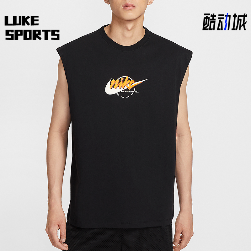 Nike/耐克正品夏季男士透气宽松针织篮球运动无袖背心IB4329-010
