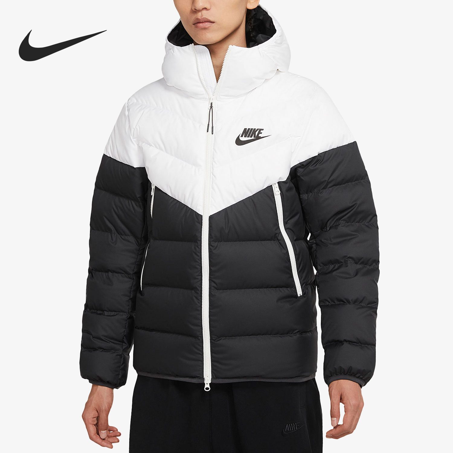 Nike/耐克正品男子防风保暖连帽休闲运动羽绒服 CU0226-101