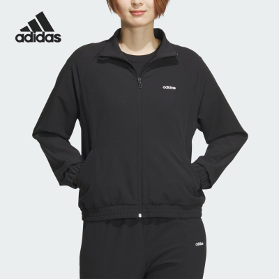 Adidas/阿迪达斯正品新款女士梭织立领运动休闲外套JE3579