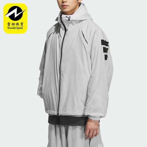 Adidas/阿迪达斯正品新款男士经典运动连帽梭织宽松外套JM6232