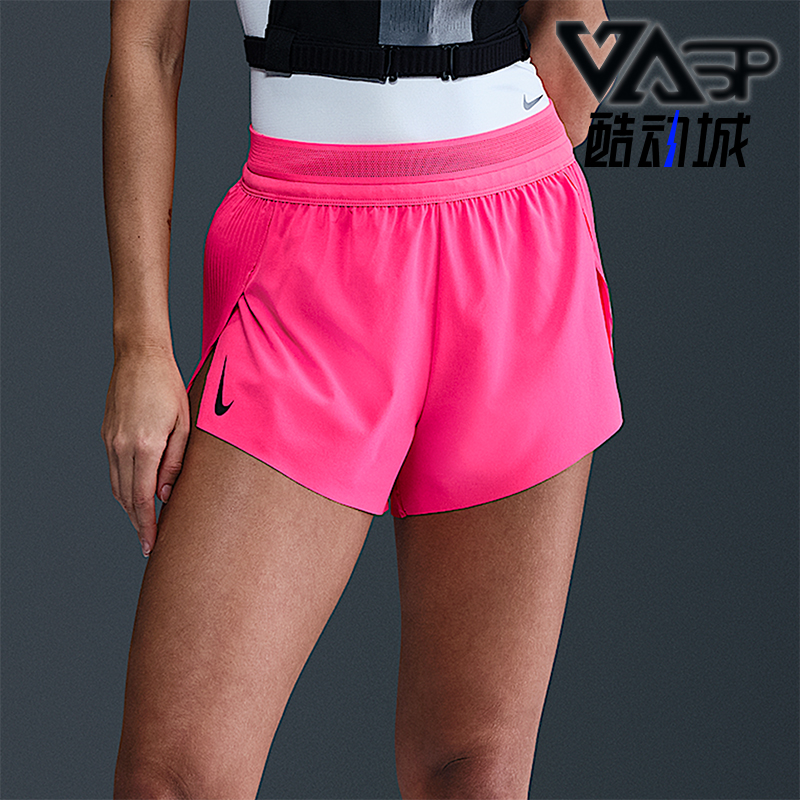 Nike/耐克正品Dri-FIT女士时尚中腰跑步透气运动短裤FN2329-645