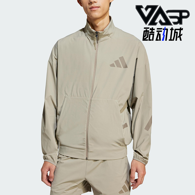 Adidas/阿迪达斯正品新款男士经典立领梭织训练运动夹克JN9028