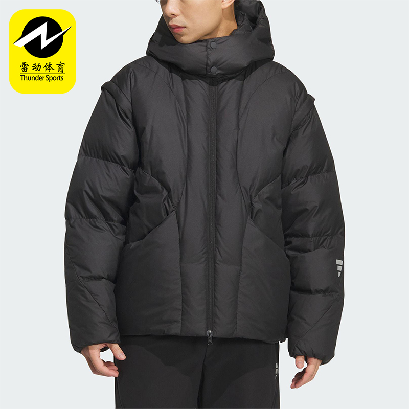 Adidas/阿迪达斯正品Future Style男士户外连帽日常羽绒服KC2587