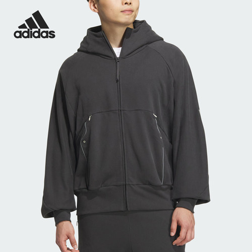 Adidas/阿迪达斯官方正品FUSTL P HOODY 男士连帽夹克外套JM6155