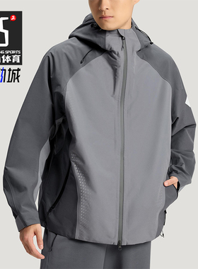 Adidas/阿迪达斯正品2025冬季款男士日常连帽拼接运动外套KH0504