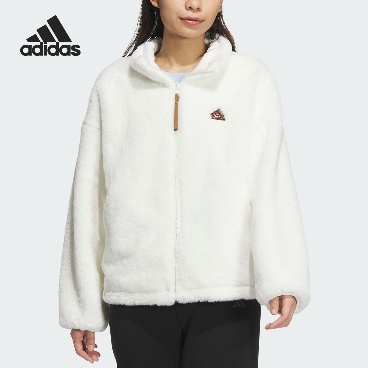 阿迪达斯女士简约保暖夹克外套