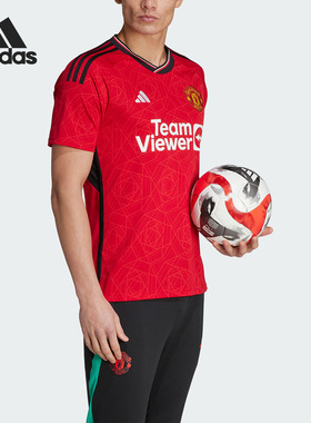 Adidas/阿迪达斯男子曼联球迷版足球运动短袖T恤IP1726