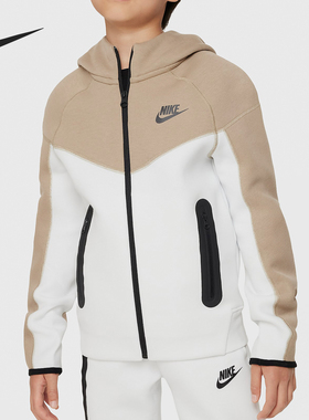 Nike/耐克正品OUTLETS Tech Fleece大童拼接外套FD3285-121