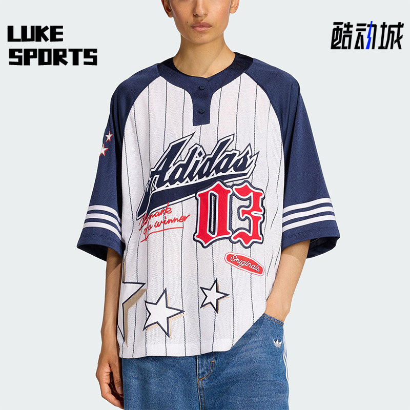 Adidas/阿迪达斯正品三叶草女士美式运动宽松复古休闲短袖KC6288