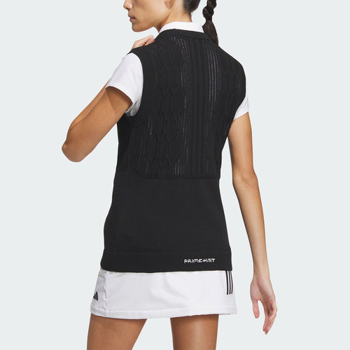 Adidas/阿迪达斯官方正品PK VEST女士高尔夫针织运动背心IN6612