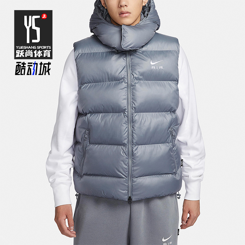 耐克男士连帽保暖棉马甲