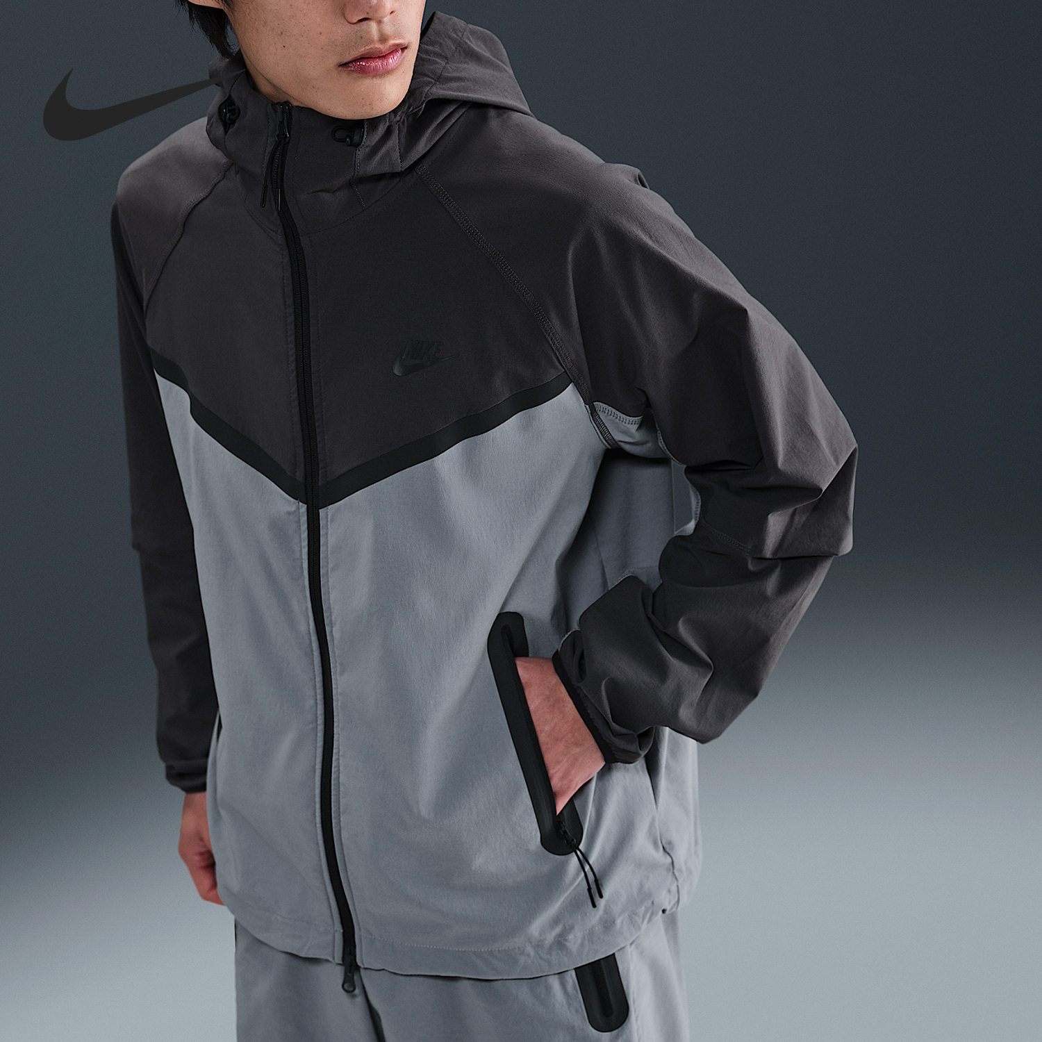 Nike/耐克正品Tech Windrunner男士梭织拼接外套HM7152-065