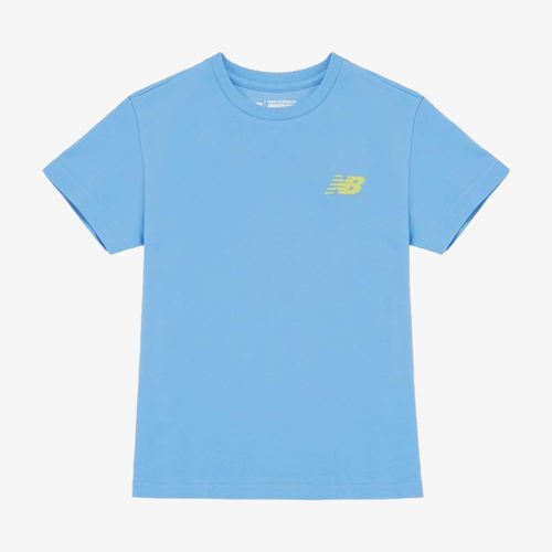 New Balance新百伦正品儿童印花圆领套头短袖T恤7EC2S113-BL