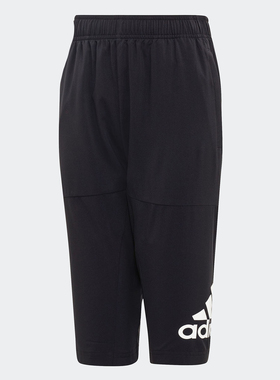 Adidas/阿迪达斯正品YB TR W 3/4 P 大童训练七分裤DV1387 DV1388