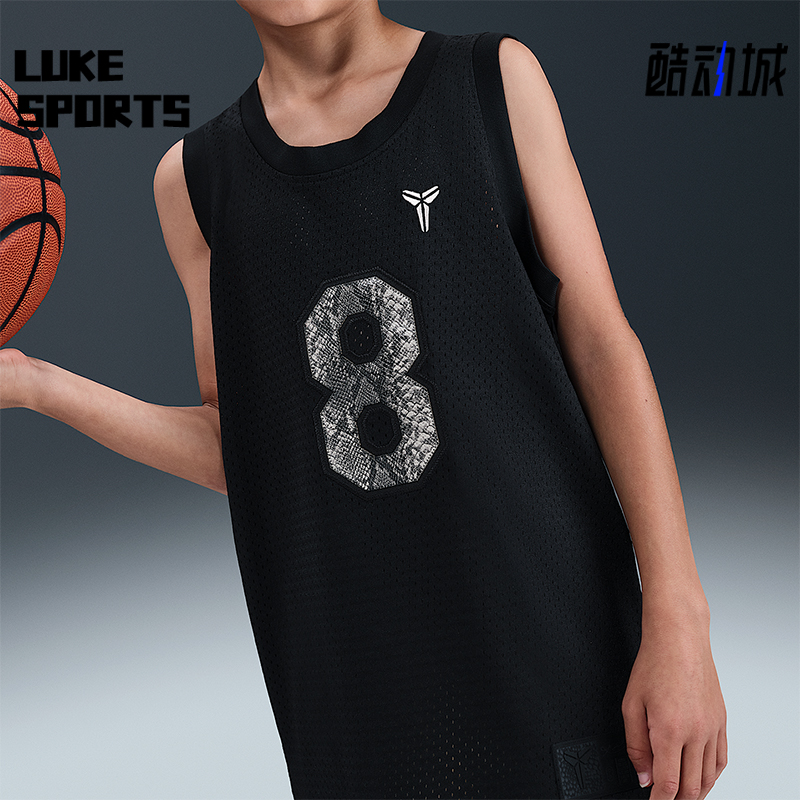 Nike/耐克正品2025夏季款大童网眼布透气经典篮球球衣IB7086-010