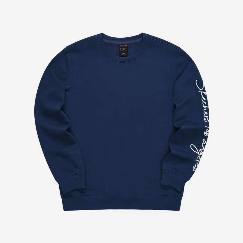 Skechers/斯凯奇正品新款男子针织休闲运动套头卫衣 L421M016