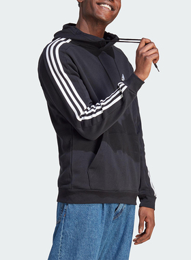 Adidas/阿迪达斯正品M 3S FL HD男士运动连帽日常休闲卫衣IB4028