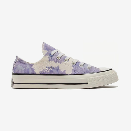 Converse匡威 1970S白紫花卉女板鞋潮流休闲低帮帆布鞋 570581C