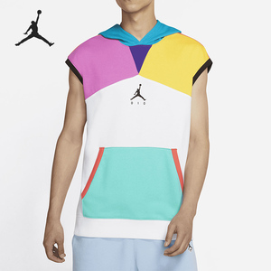 Nike/耐克正品JORDAN 当季新款男子运动无袖连帽卫衣DM0716-100