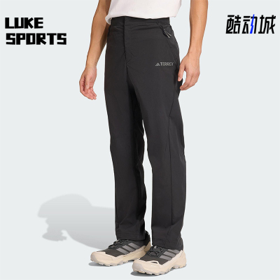 Adidas/阿迪达斯正品BOTTOMS男士徒步户外梭织运动休闲长裤JV6155