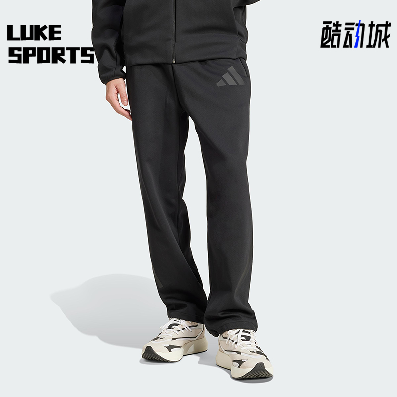 Adidas/阿迪达斯正品新款男士柔软系带宽松针织长裤JC5478