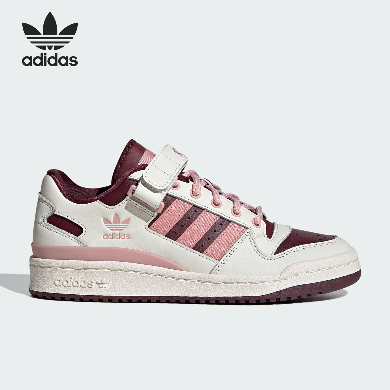 Adidas/阿迪达斯正品FORUM LOW W女子魔术贴运动板鞋IF3925